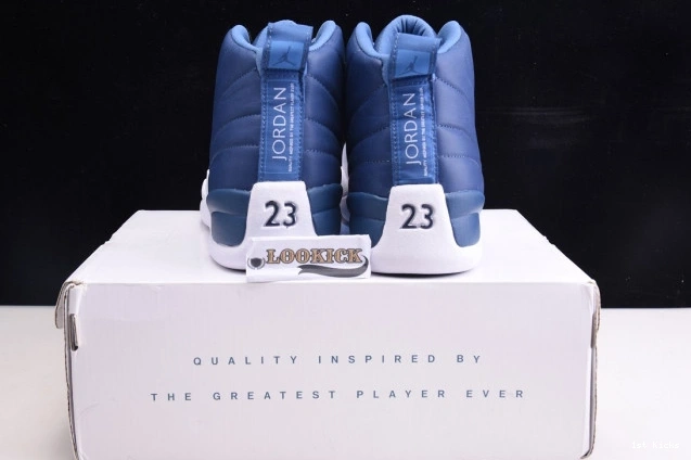 1st Kicks Shoes 12 Air Retro Jordan Blue 130690-404 Stone 0817